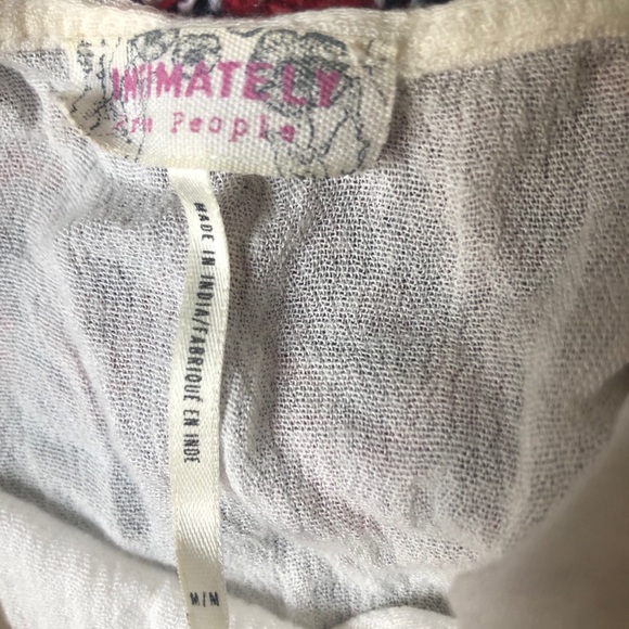 ❤️Intimately Free People Lacy Rayon Strappy Top M - Picture 4 of 6